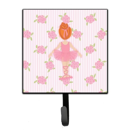 Carolines Treasures Ballerina Red Head Back Pose Leash or Key Holder BB5163SH4